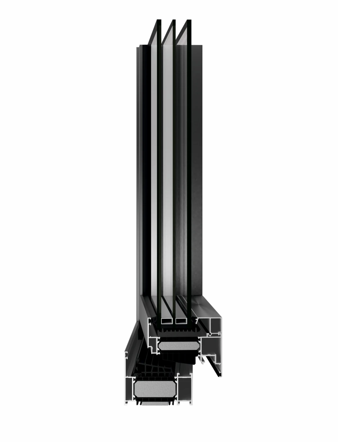 Hliníkové okná Aluprof MB 104 Passive