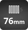 5-komorový profil, stavebná hĺbka 76mm