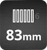 6-komorový profil, stavebná hĺbka 83mm